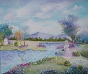 Girl at Stream