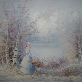 Lady in Autumn Woods
